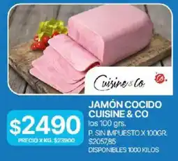 Supermercados Vea Cuisine & Co jamón cocido oferta