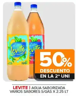 Carrefour Maxi Levite agua saborizada varios sabores s/gas oferta