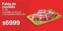 Supermercados Vea Falda de novillito oferta