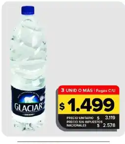 Carrefour Maxi Glaciar agua mineral sin gas oferta