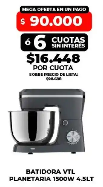 Supermayorista Vital Vtl batidora planetaria oferta