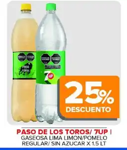 Carrefour Maxi Paso de los toros/7up gaseosa lima limon/pomelo oferta