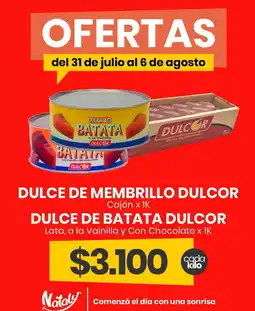 Super Nataly Dulcor dulce de membrillo oferta