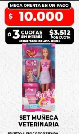 Supermayorista Vital Set muñeca veterinaria oferta