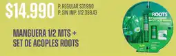 Supermercados Vea Roots manguera + set de acoples oferta