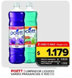 Carrefour Maxi Poett limpiador liquido oferta