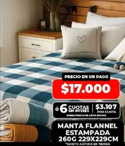Supermayorista Vital Manta flannel estampada oferta