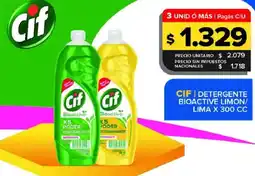 Carrefour Maxi Cif detergente bioactive limon/ lima oferta