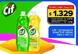 Carrefour Maxi Cif detergente bioactive limon/ lima oferta