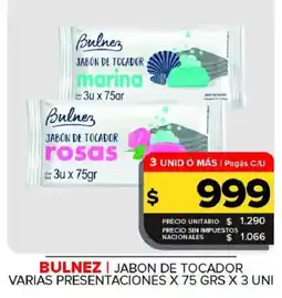 Carrefour Maxi Bulnez jabon de tocador oferta