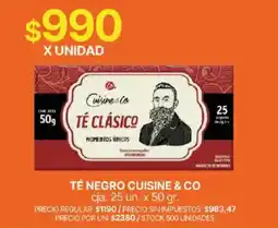 Supermercados Vea Cuisine & Co té clásico oferta