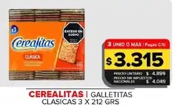 Carrefour Maxi Cerealitas galletitas clasicas oferta