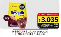 Carrefour Maxi Nesquik cacao en polvo oferta