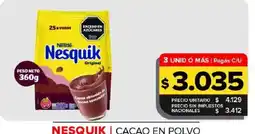 Carrefour Maxi Nesquik cacao en polvo oferta