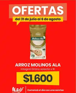 Super Nataly Molinosa ala arroz integral oferta
