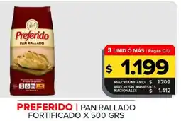 Carrefour Maxi Preferido pan rallado oferta