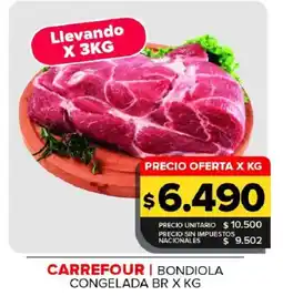 Carrefour Maxi Carrefour bondiola congelada br oferta