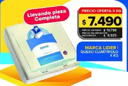 Carrefour Maxi Marca lider queso cuartirolo oferta