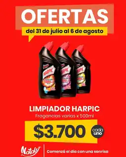 Super Nataly Harpic limpiador oferta