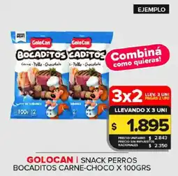 Carrefour Maxi Golocan bocaditos carnes-choco oferta
