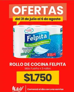 Super Nataly Felpita rollo de cocina oferta