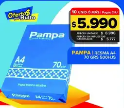 Carrefour Maxi Pampa resma a4 oferta