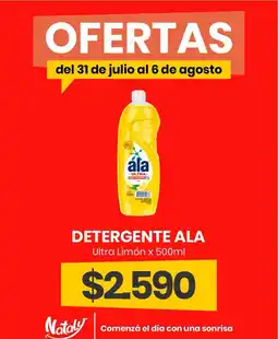 Super Nataly Ala detergente ultra limón oferta