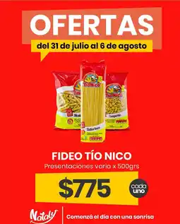 Super Nataly Tío nico fideo oferta