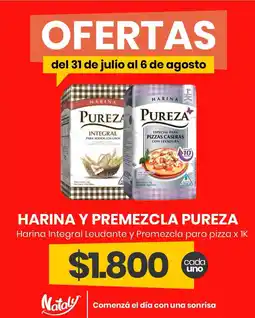 Super Nataly Pureza harina y premezcla oferta