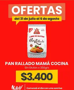 Super Nataly Mamá cocina pan rallado oferta
