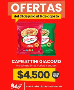 Super Nataly Giacomo capelettini oferta