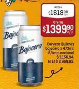 El Nene Quilmes cerveza bajocero oferta