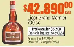 Josimar Grand Marnier licor oferta