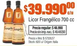 Josimar Frangelico licor oferta