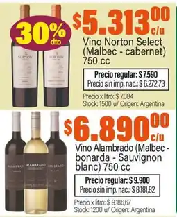 Josimar Norton vino select oferta