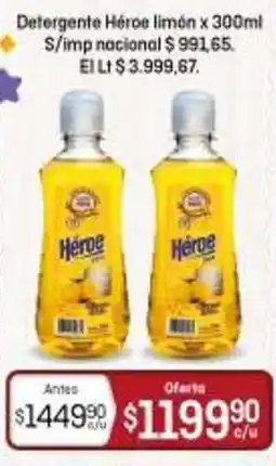 El Nene Heroe detergente limon oferta