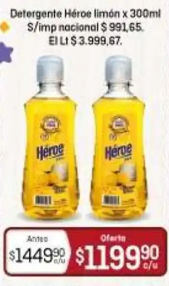 Heroe detergente limon