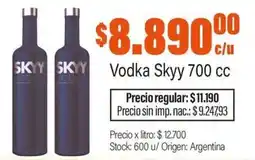 Josimar Skyy vodka oferta