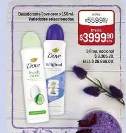 El Nene Dove desodorante aero oferta