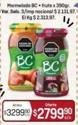 El Nene BC mermelada + fruta oferta