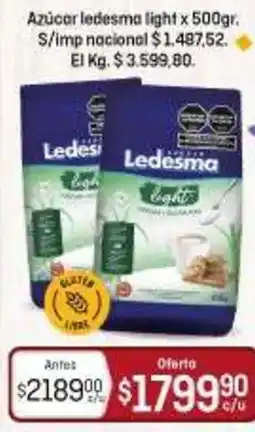 El Nene Ledesma azúcar light oferta