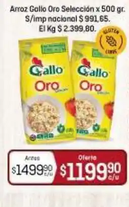 El Nene Gallo arroz oro selección oferta