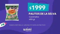 Nini Mayorista Palitos de la selva caramelos oferta