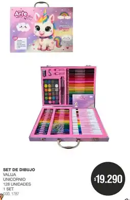 Atomo Conviene Arte by Tiny set de dibujo valija unicornio oferta