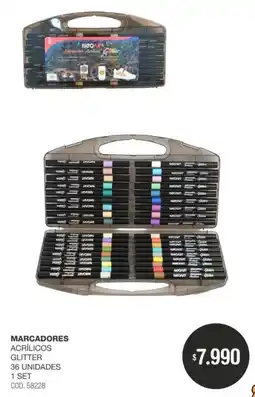 Atomo Conviene Neoart marcadores acrílicos glitter oferta
