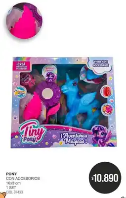 Atomo Conviene Tiny pony con accesorios oferta