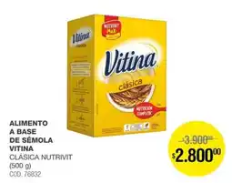Atomo Conviene Vitina alimenta a base de sémola clásica nutritiv oferta