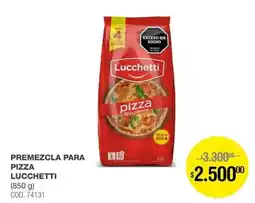 Atomo Conviene Lucchetti premezcla para pizza tipo casera oferta
