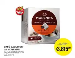 Atomo Conviene La morenita café saquitos oferta