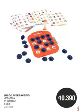 Atomo Conviene Juego interactivo memoria oferta